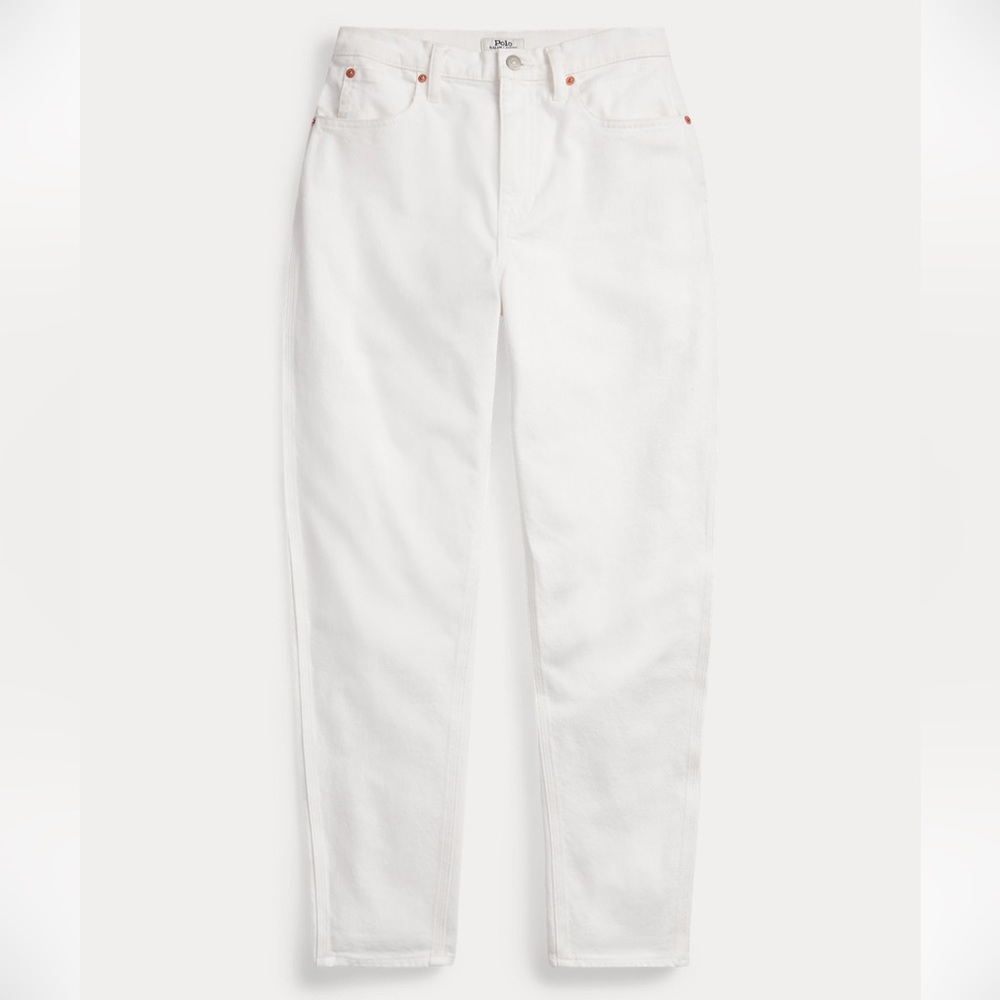 Polo Ralph Lauren - White Curved Tapered Barrel Jean - Crocus Wash, Size 29